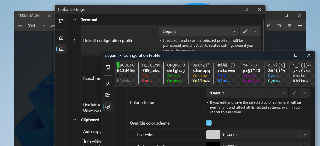 Configuration Profile – Terminalski