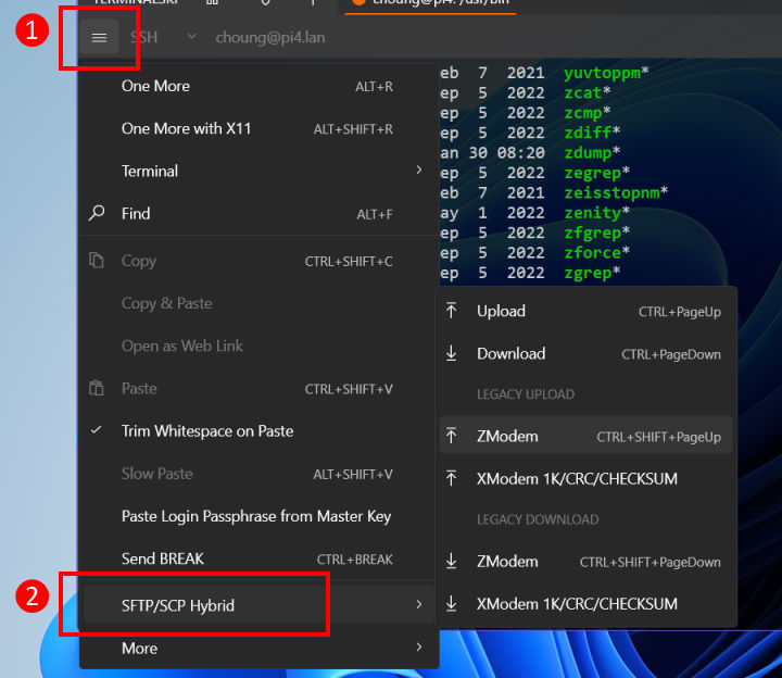 Upload/Download Files and Folders – Terminalski